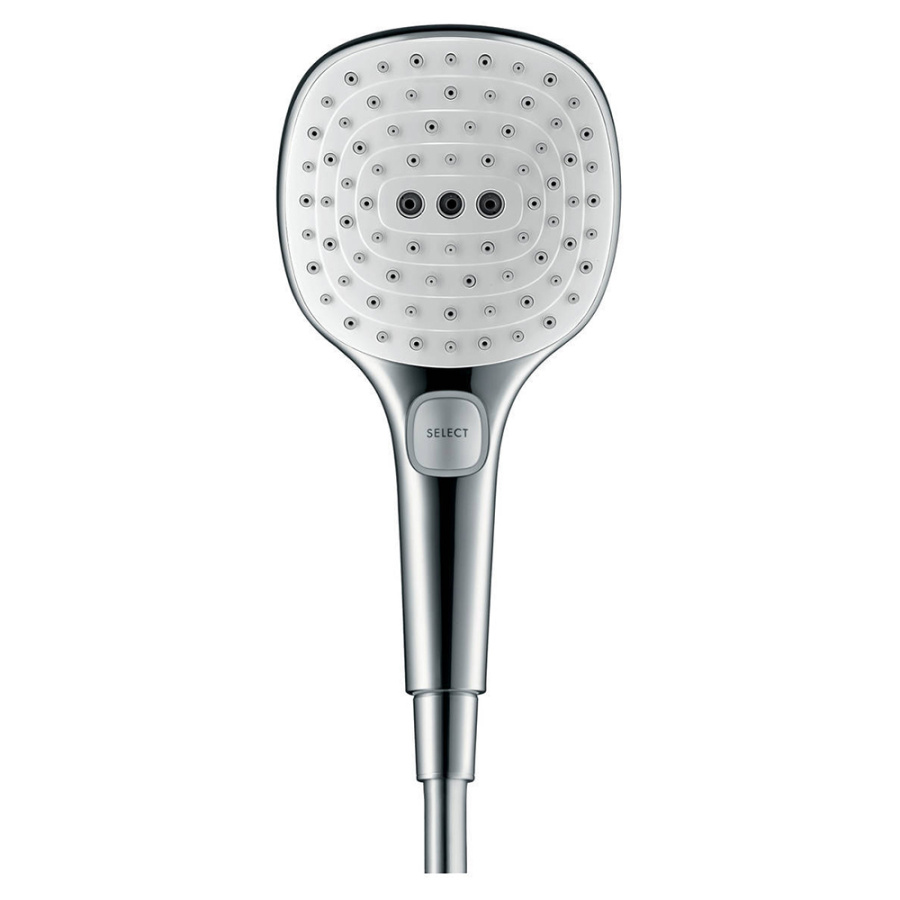 Душевая лейка Hansgrohe Raindance Select E120 26520400 хром/белый Душевая лейка Hansgrohe Raindance Select E120 26520400 хром/белый