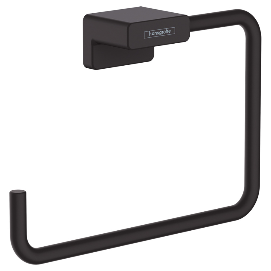 Кольцевой полотенцедержатель Hansgrohe черный матовый 41754670