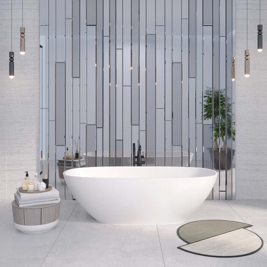 Ванна из искусственного камня Aqua de Marco Angelo 175x80 белая Ванна из искусственного камня Aqua de Marco Angelo 175x80 белая