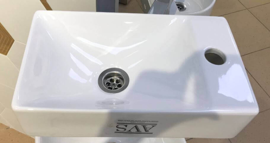 Рукомойник AVS Лина 38х22 L, белая