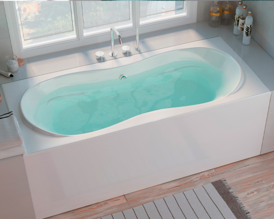 Акриловая ванна Marka One Dinamika 180х80 белая без каркаса