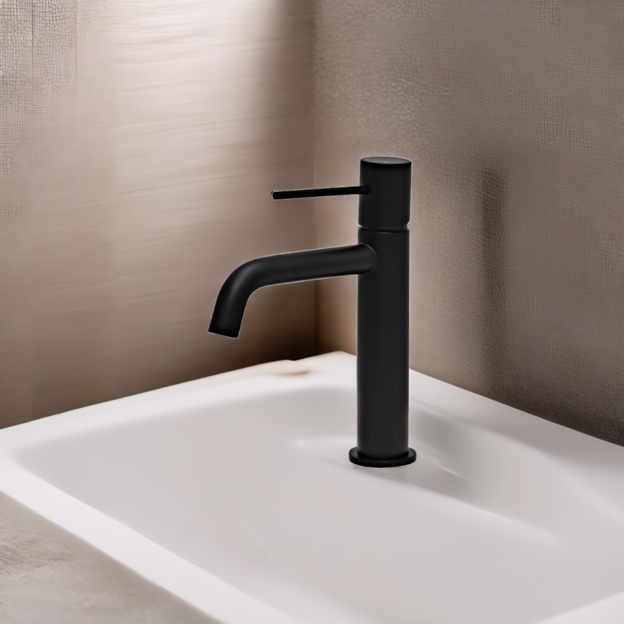 Смеситель для раковины AVS Slimmer черный матовый Смеситель для раковины AVS Slimmer черный матовый