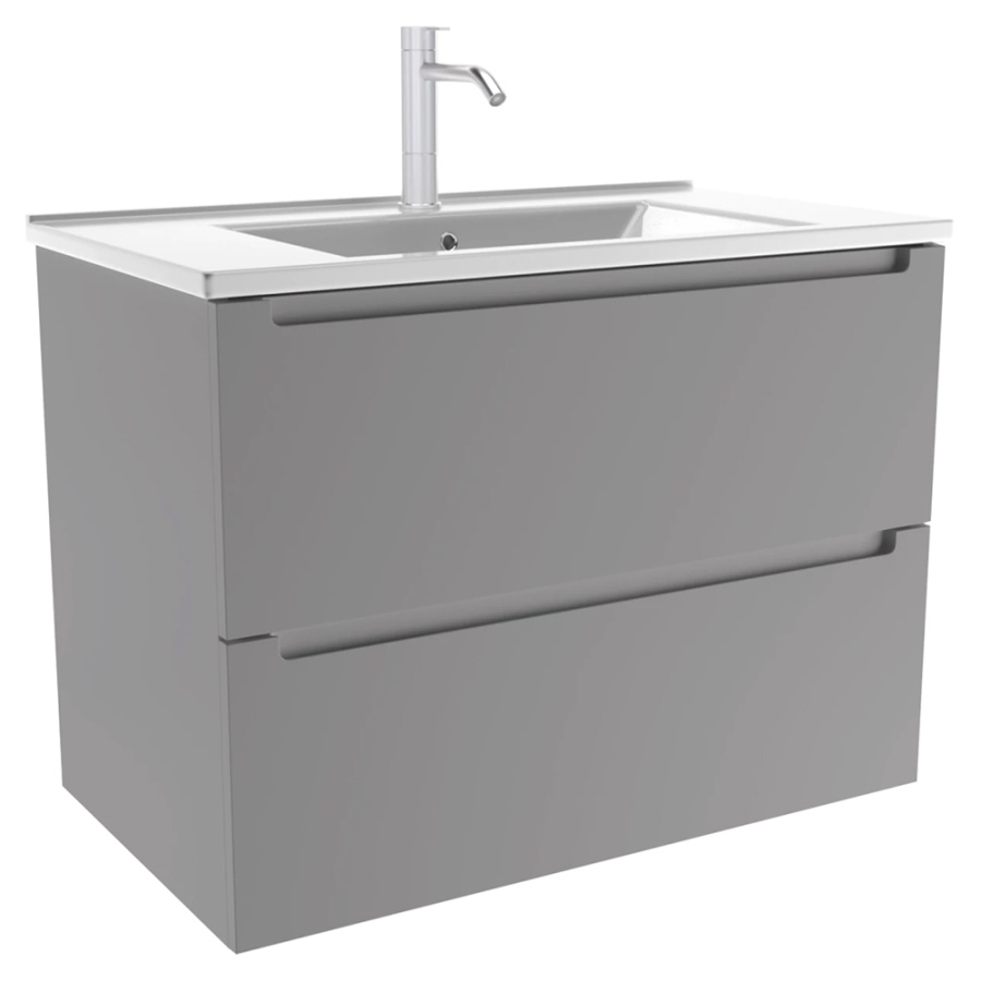 Тумба с раковиной ZOV Дион 80 платиновая