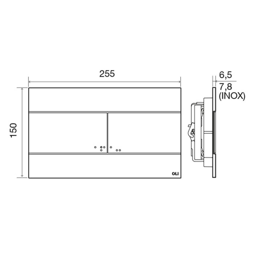 Кнопка смыва Slim OLI 659041 Кнопка смыва Slim OLI 659041