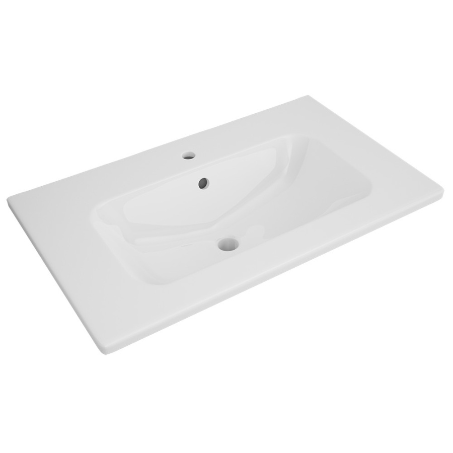 Тумба 800 1ящ подвес + Раковина Эйфория Белый гл Leonie DIBORG