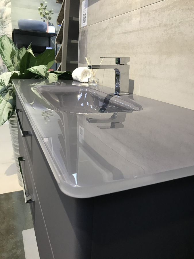 Раковина стеклянная 1200 Графит Accord Caprigo OW15-2215-R810 Раковина стеклянная 1200 Графит Accord Caprigo OW15-2215-R810