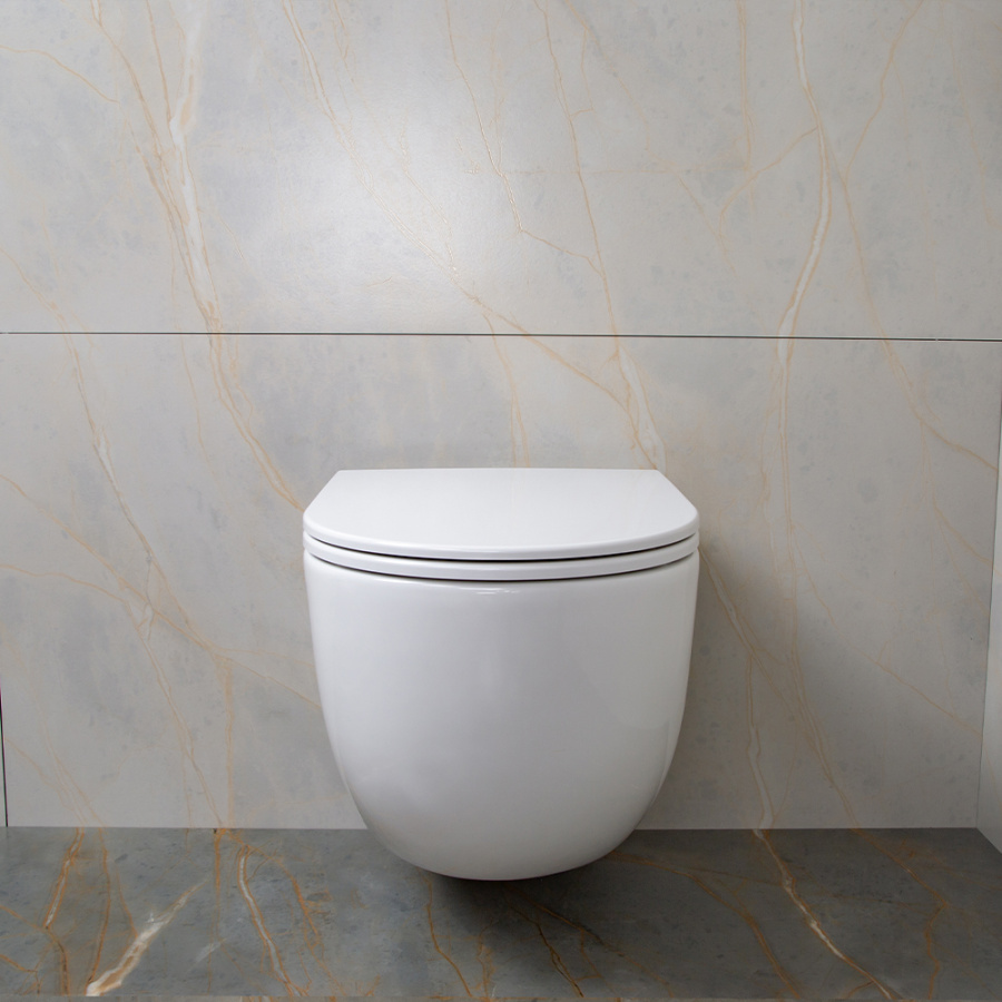 Унитаз подвесной AVS Спутник безободковый, белый Унитаз подвесной AVS Спутник безободковый, белый