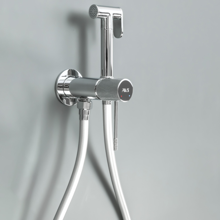 Гигиенический душ со смесителем AVS Seeme хром
