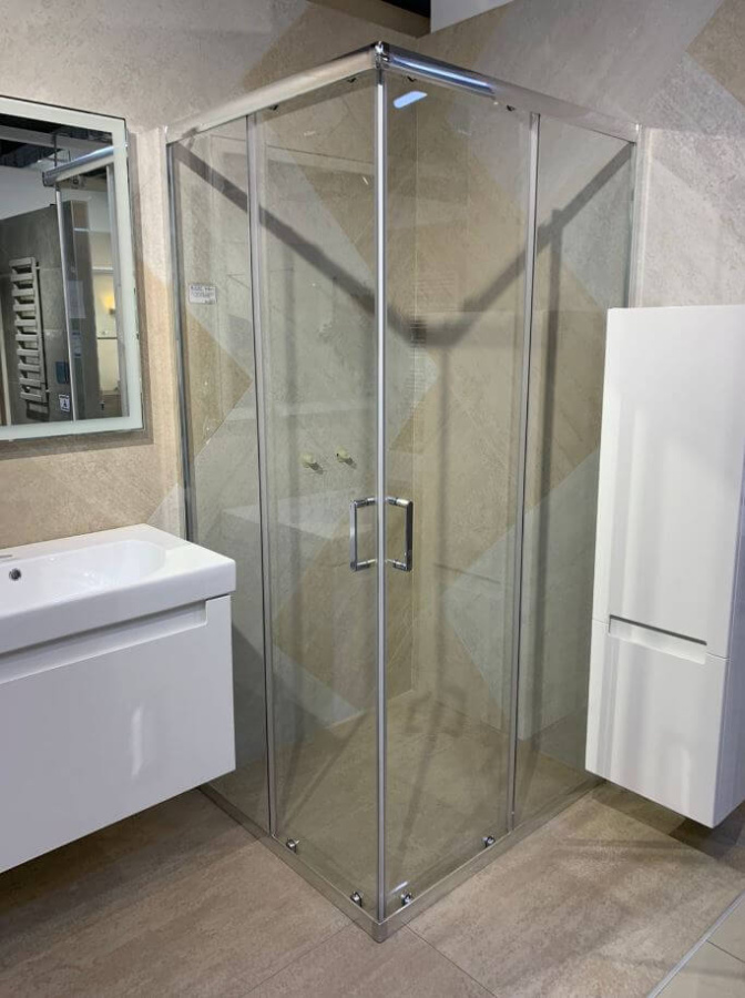 Душевой уголок BelBagno Uno UNO-195-AH-2-100/90-C-Cr 100х90 профиль хром, прозрачное стекло Душевой уголок BelBagno Uno UNO-195-AH-2-100/90-C-Cr 100х90 профиль хром, прозрачное стекло