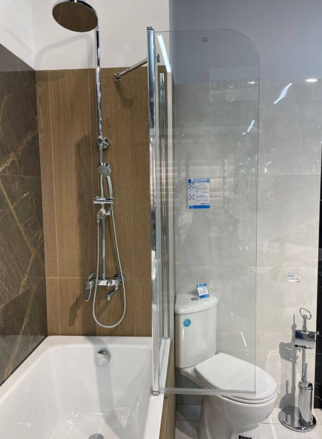 Шторка на ванну AVS Асти Дуо 100 правая профиль хром, прозрачное стекло Шторка на ванну AVS Асти Дуо 100 правая профиль хром, прозрачное стекло