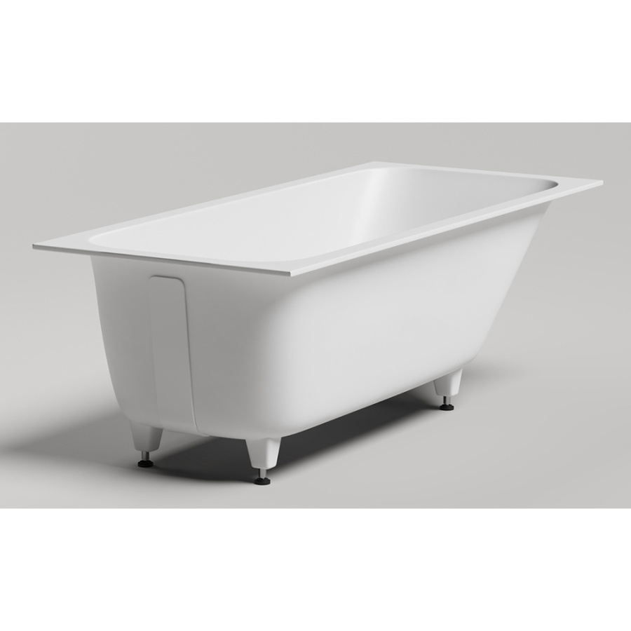 Ванна из искусственного камня Salini Orlando S-Sense 180x80 белая матовая с ножками Ванна из искусственного камня Salini Orlando S-Sense 180x80 белая матовая с ножками