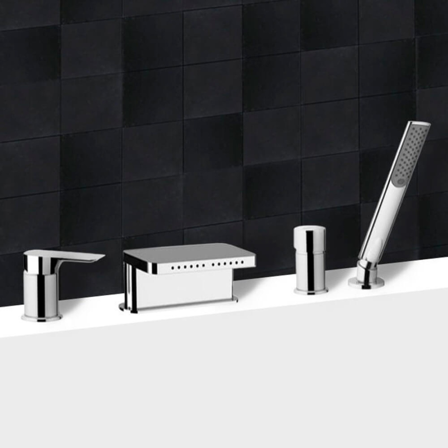 Смеситель на борт ванны Remer Infinity I06 хром