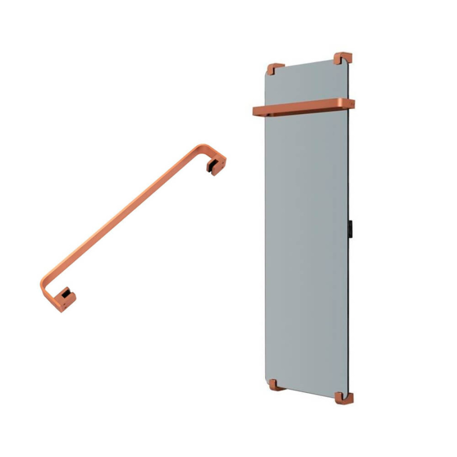 Рейлинг для полотенцесушителя медь брашированная Infinity Allen Brau 8.21007.60