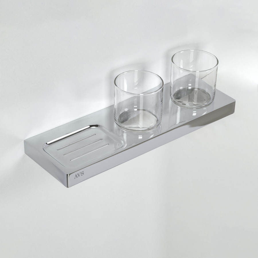 Стакан подвесной AVS AVS-S8301708 с мыльницей 2 шт.