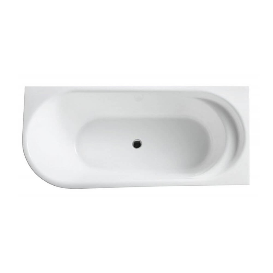 Акриловая ванна BelBagno BB410 170х80 R белая, с ножками