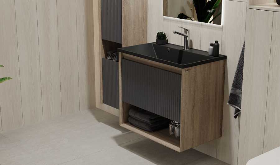 Тумба с раковиной Jorno Tossony 70 дуб самдал