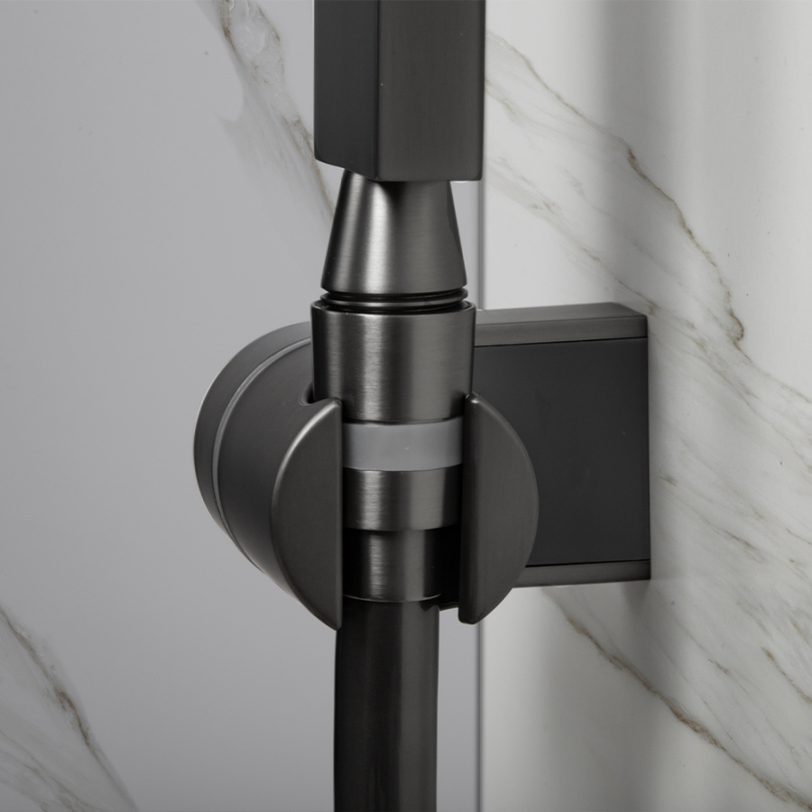 Смеситель для ванны с душем AVS Cube оружейная сталь Смеситель для ванны с душем AVS Cube оружейная сталь