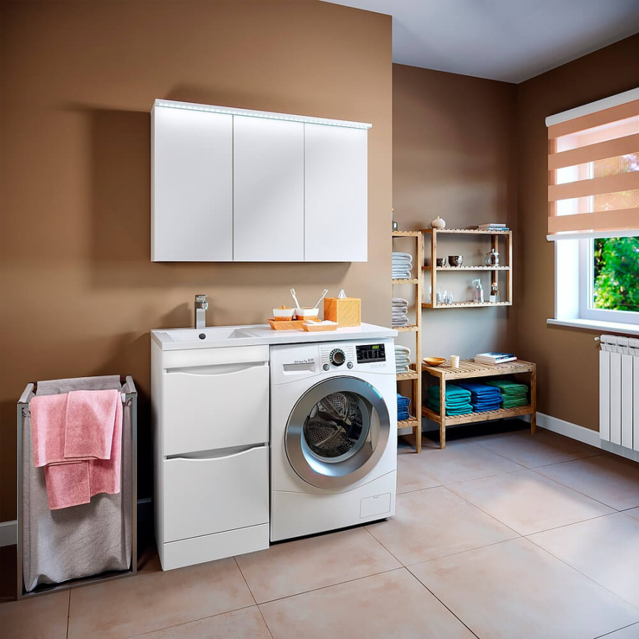 Тумба с раковиной Runo Орион 00-00000145+00-00001119 105 левая Тумба с раковиной Runo Орион 00-00000145+00-00001119 105 левая