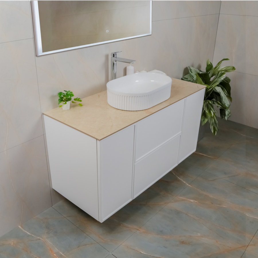 Тумба с раковиной AVS Палитра 120 (50x32) белая, 2 ящика и 2 дверки Тумба с раковиной AVS Палитра 120 (50x32) белая, 2 ящика и 2 дверки