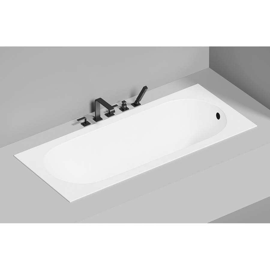 Ванна из искусственного камня Salini Ornella S-Sense 170x75 белая матовая с ножками Ванна из искусственного камня Salini Ornella S-Sense 170x75 белая матовая с ножками