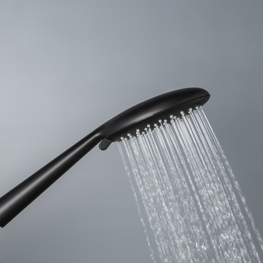 Душевой комплект AVS Termo 4в1 круглый, черный матовый