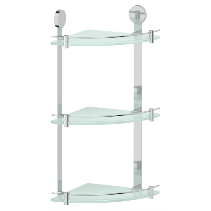 Полка стеклянная угловая тройная Harmonie Artwelle HAR 041 Полка стеклянная угловая тройная Harmonie Artwelle HAR 041