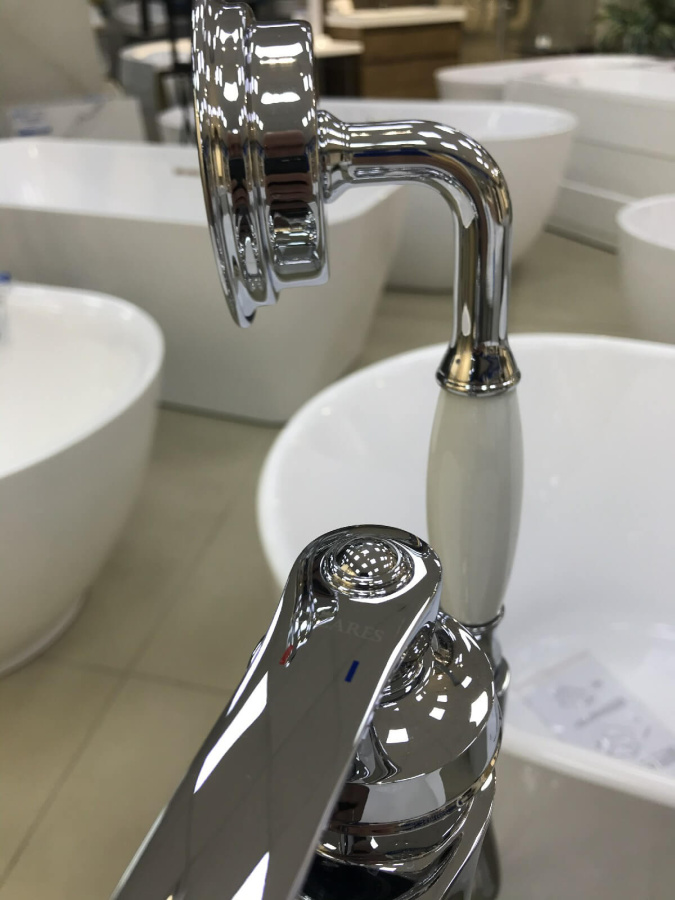 Смеситель для ванны с душем Cezares Liberty LIBERTY-F-VDP-01 напольный, хром