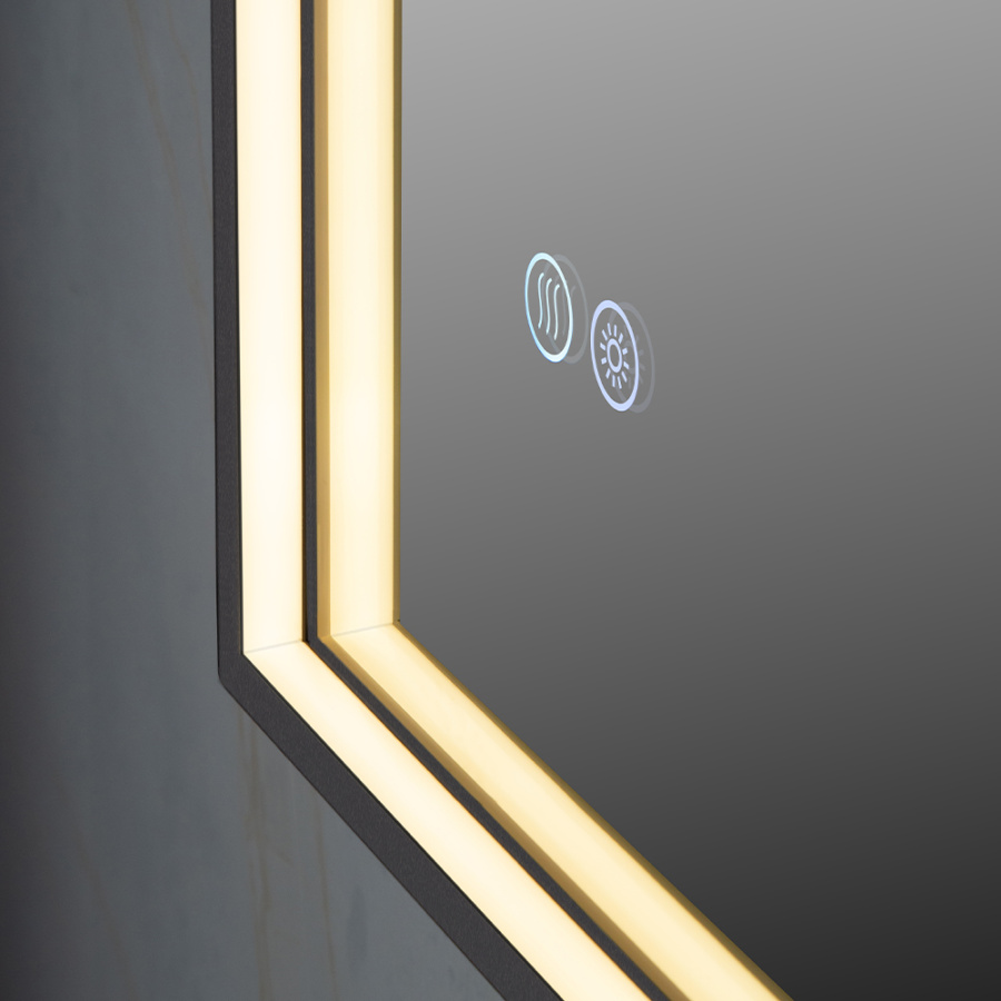 Зеркало с подсветкой AVS ZH 75x90 см, антипар, оружейная сталь Зеркало с подсветкой AVS ZH 75x90 см, антипар, оружейная сталь