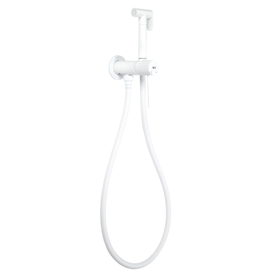 Гигиенический душ со смесителем AVS Slimmer белый матовый