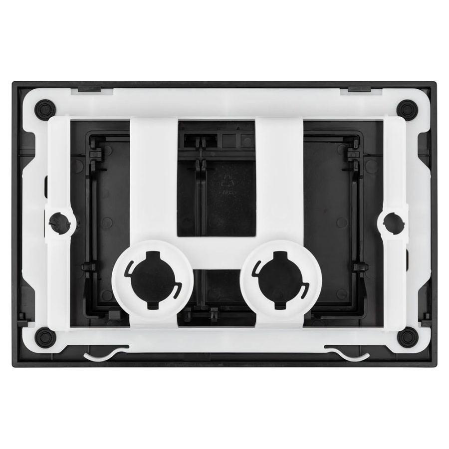 Клавиша смыва инсталяции для унитаза пневматическая черный матовый Liberty Allen Brau 9.20002.31