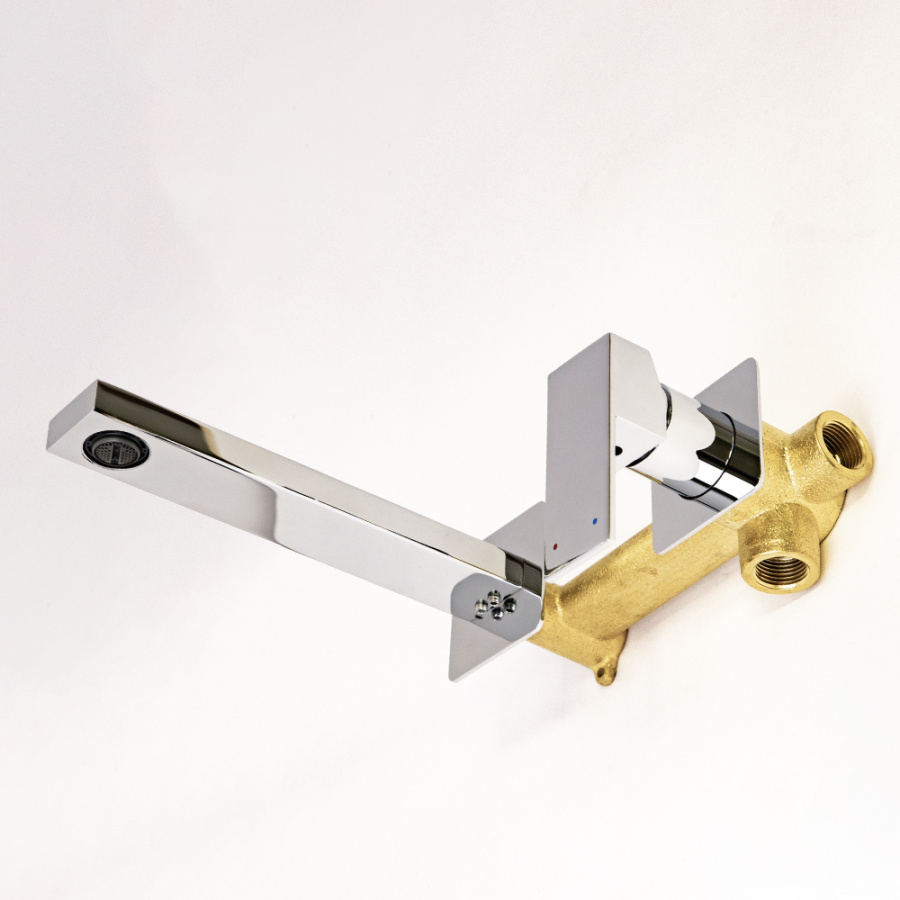 Смеситель для раковины AVS Cube с внутренней частью, хром Смеситель для раковины AVS Cube с внутренней частью, хром