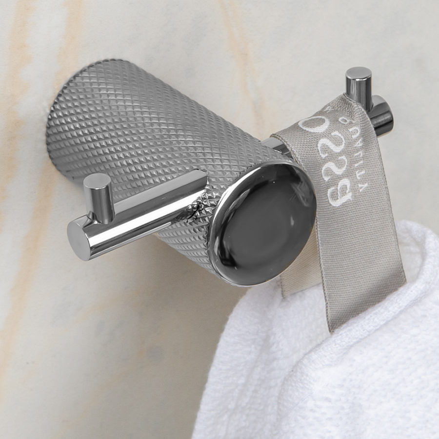 Крючок AVS Seeme, хром, двойной Крючок AVS Seeme, хром, двойной