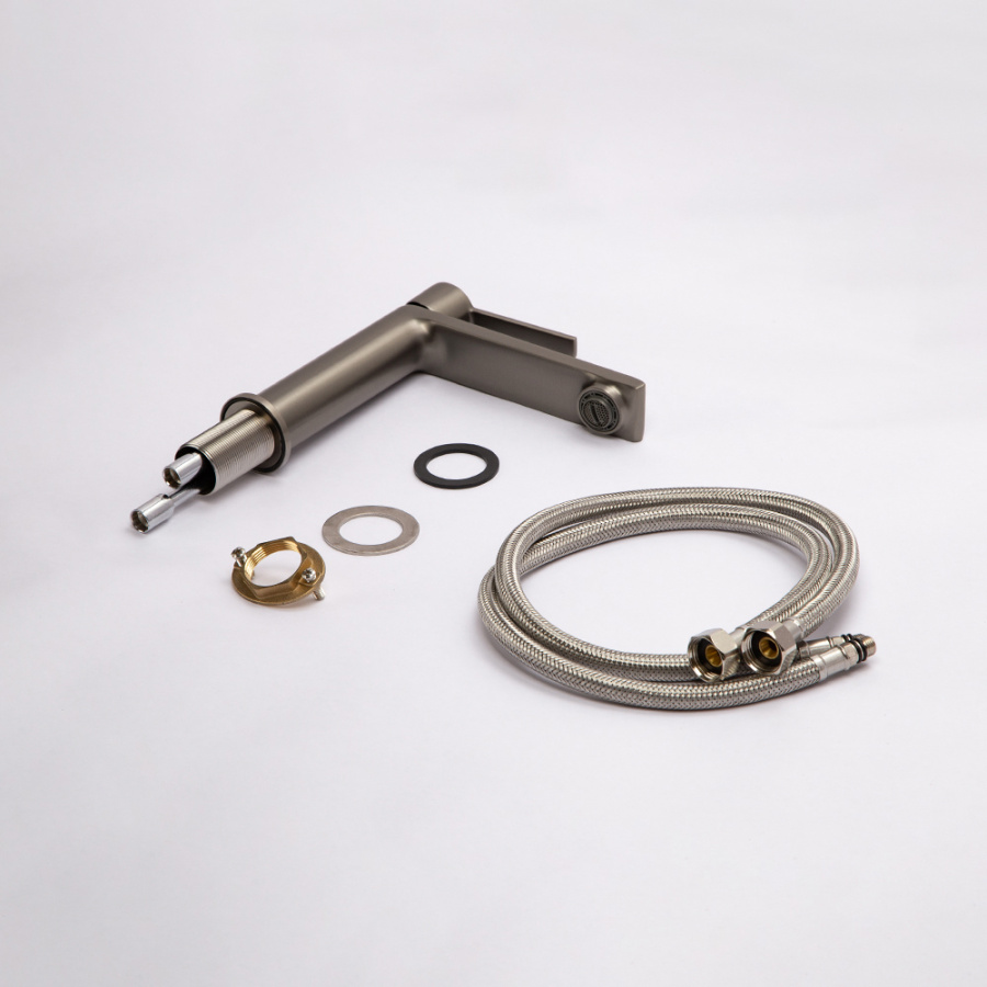 Смеситель для раковины AVS Elegant оружейная сталь Смеситель для раковины AVS Elegant оружейная сталь