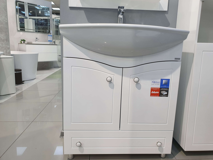 Тумба с раковиной 75 напольная Франческа Aqwella FR0107