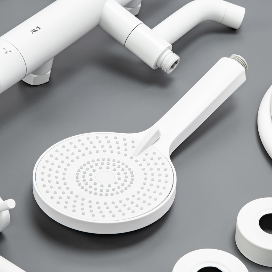 Душевая стойка AVS Slimmer белый матовый Душевая стойка AVS Slimmer белый матовый