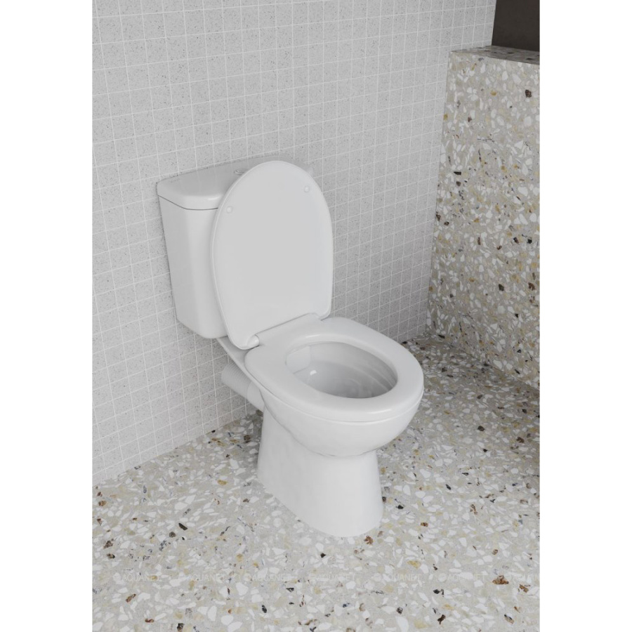 Унитаз-компакт VitrA S10 9864B003-7201 безободковый с микролифтом