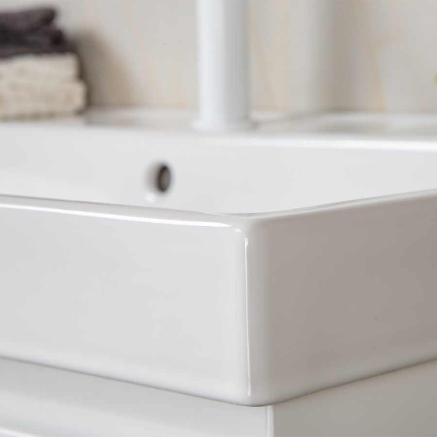 Тумба с раковиной AVS Гармония 80 белая (раковина 02 белая глянцевая) Тумба с раковиной AVS Гармония 80 белая (раковина 02 белая глянцевая)