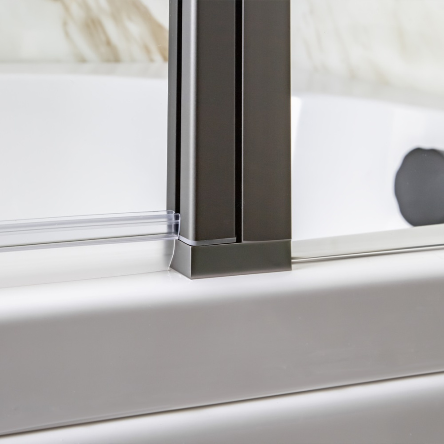 Шторка на ванну AVS Асти Дуо 100 см правая профиль оружейная сталь, прозрачное стекло Шторка на ванну AVS Асти Дуо 100 см правая профиль оружейная сталь, прозрачное стекло