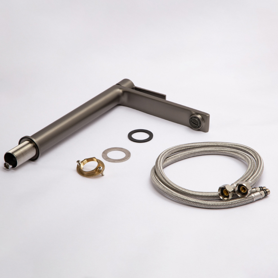 Смеситель для раковины AVS Elegant высокий, оружейная сталь Смеситель для раковины AVS Elegant высокий, оружейная сталь