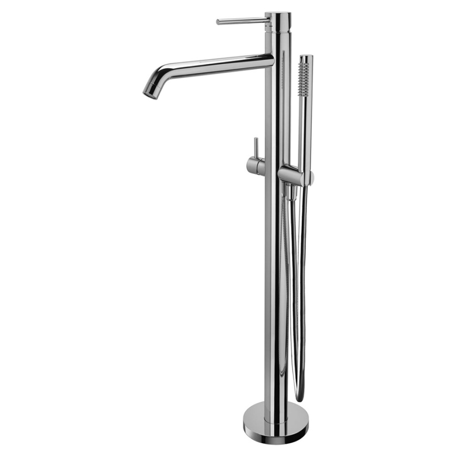 Смеситель для ванны с душем Paffoni Light LIG032CR напольный, хром