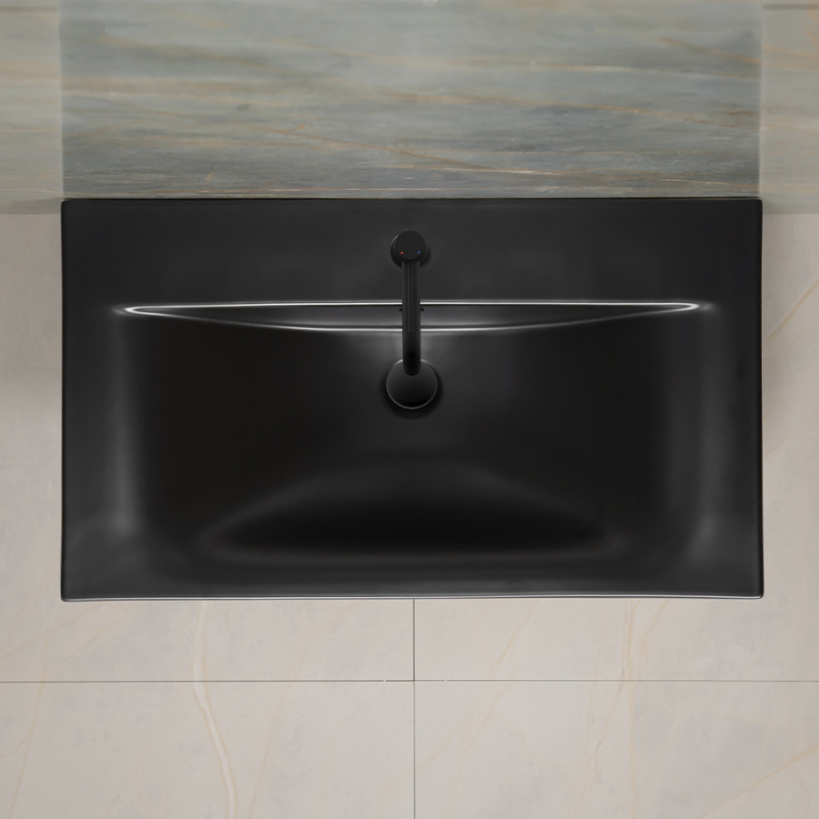 Раковина мебельная AVS Вариант 81x46 черная матовая Раковина мебельная AVS Вариант 81x46 черная матовая