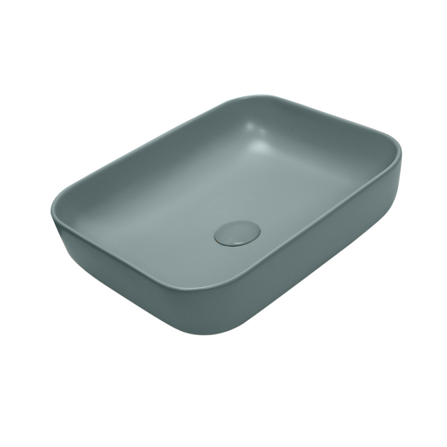 Раковина AVS Розал 50x39 зеленая матовая с донным клапаном Раковина AVS Розал 50x39 зеленая матовая с донным клапаном