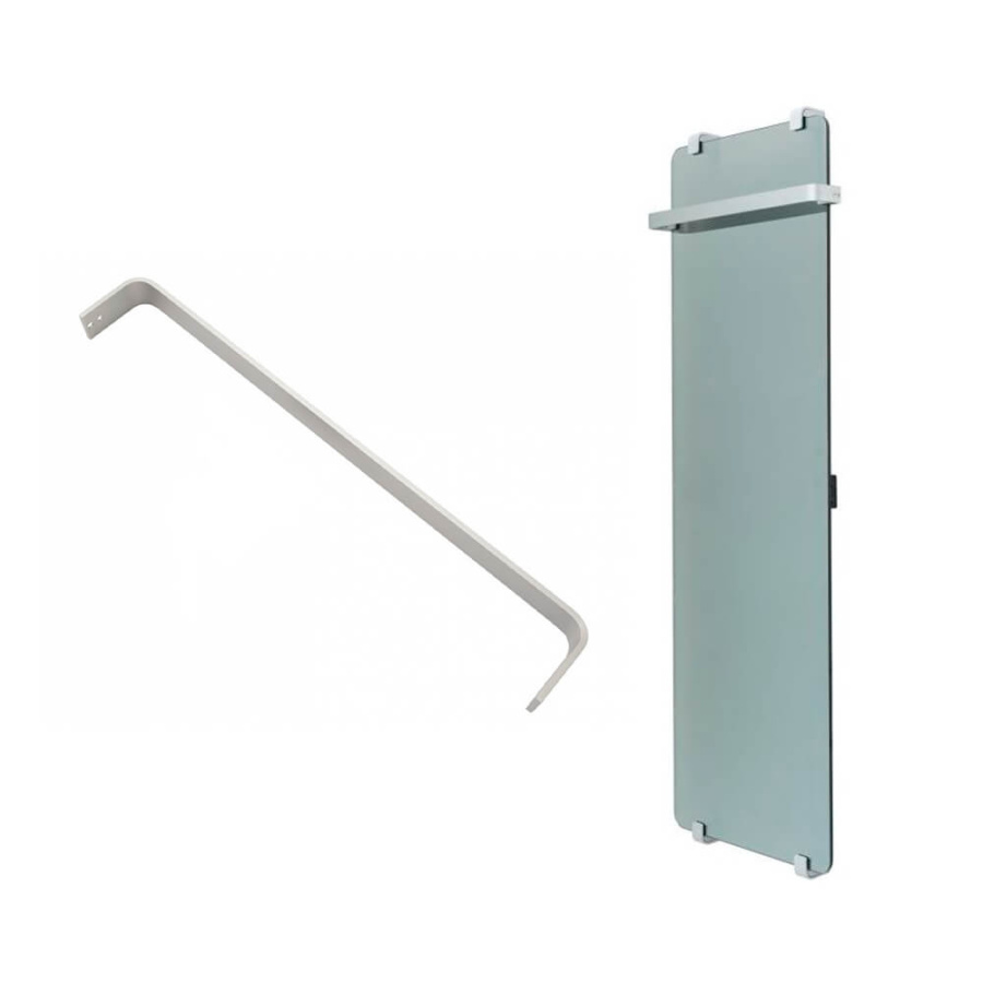 Рейлинг для полотенцесушителя серебро брашированное Infinity Allen Brau 8.21007.BA