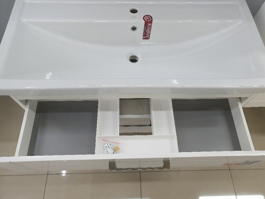 Тумба с раковиной 100 подвесная Манчестер Aqwella MAN01102