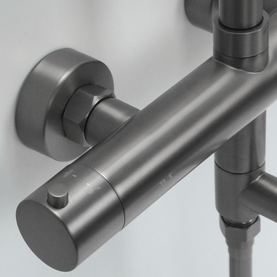 Душевая стойка AVS Slimmer оружейная сталь