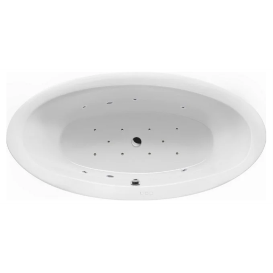 Акриловая ванна Excellent Lumina 190x95 белая, каркасом, сливом-переливом и ГМ Relax