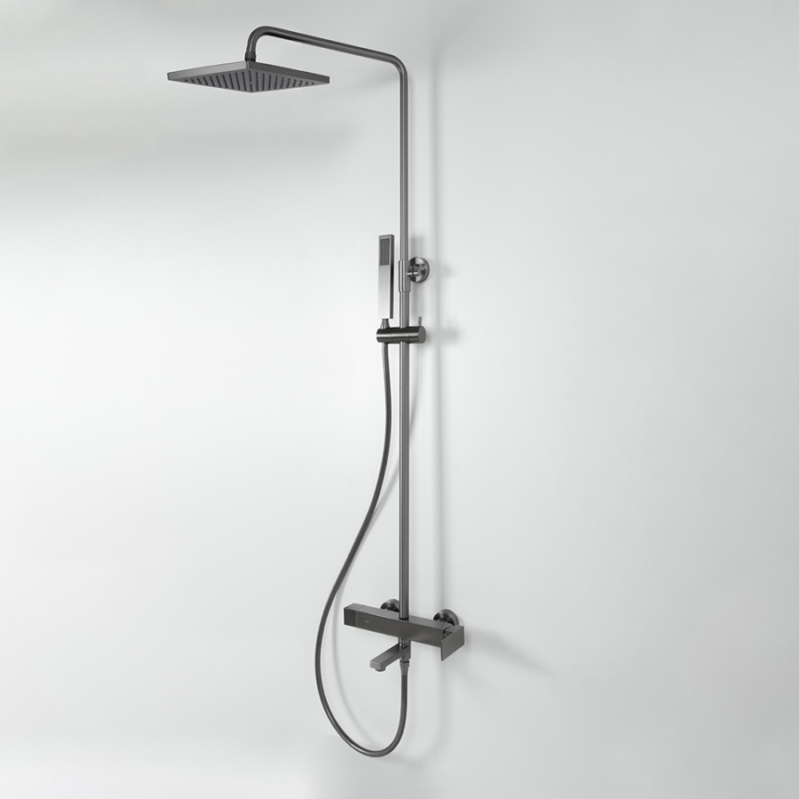 Душевая стойка AVS Cube оружейная сталь Душевая стойка AVS Cube оружейная сталь