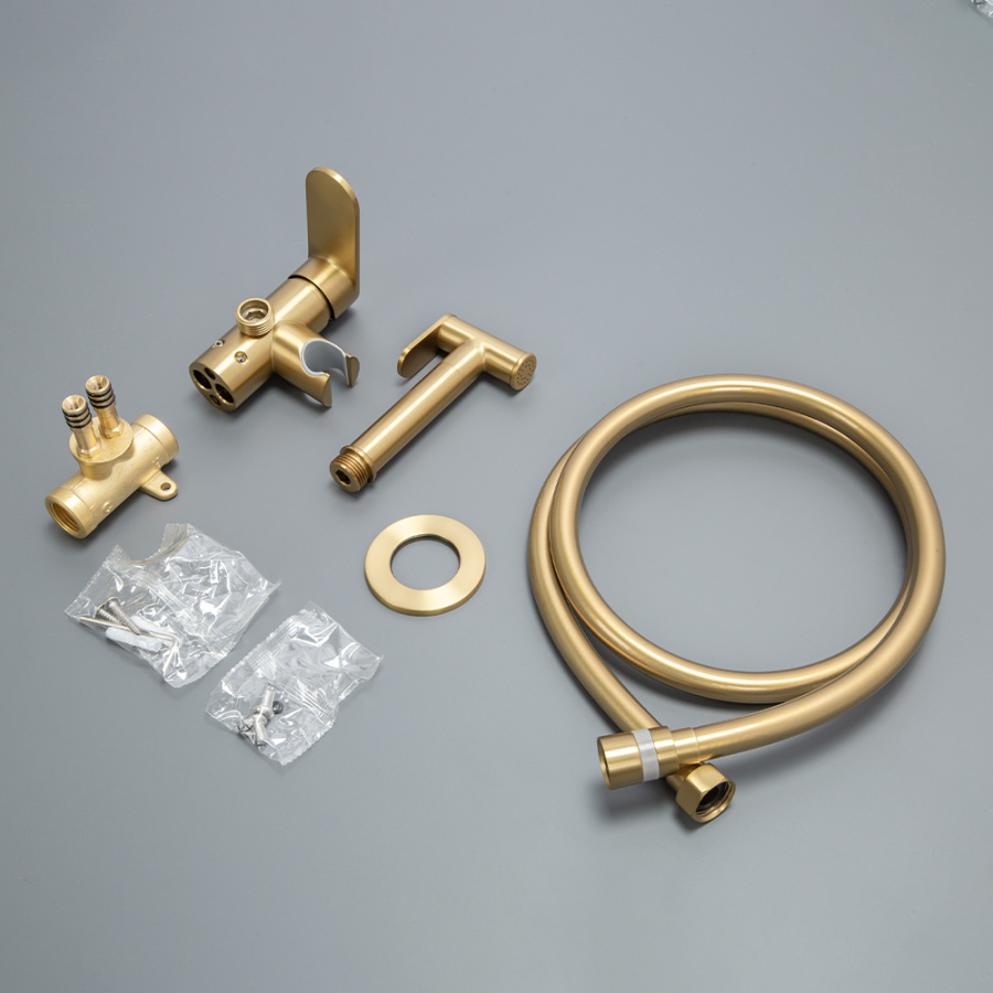 Гигиенический душ со смесителем AVS Beauty брашированное золото Гигиенический душ со смесителем AVS Beauty брашированное золото