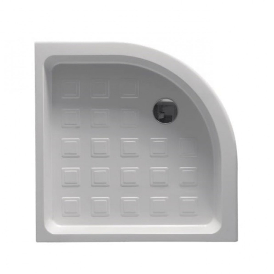 KERASAN Retro поддон угловой полукруглый 90х90см, диаметр слива 90, цвет белый KERASAN Retro поддон угловой полукруглый 90х90см, диаметр слива 90, цвет белый