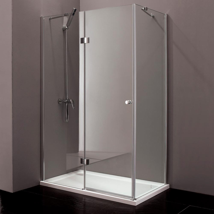 Душевой уголок Cezares Variante VERONA-W-AH-1-120/80-C-Cr 120x80 профиль хром, прозрачное стекло